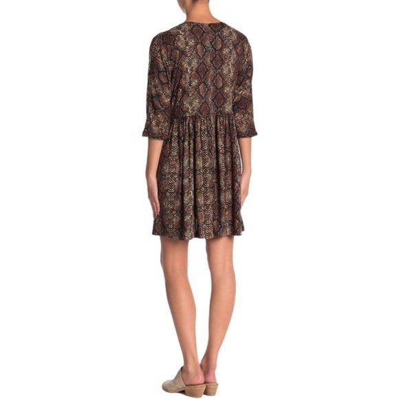 COTTON EMPORIUM Snake Print Dress - Size Small NWT - Picture 2 of 2